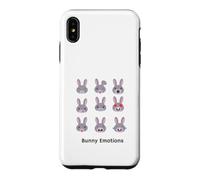 Carcasa para iPhone XS MAX Nueve emociones de Conejito | para Amantes de los Conejos