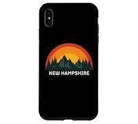 Carcasa para iPhone XS MAX Nuevo Hampshire Vintage Sunset 80s Retro Summer State USA