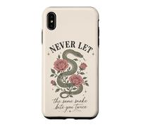 Carcasa para iPhone XS MAX Nunca Dejes Que la Misma Serpiente te muerda Dos Veces Serpent Rose