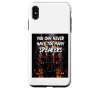 Carcasa para iPhone XS MAX Nunca Puedes Tener demasiados Altavoces | Music Speak