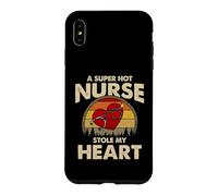 Carcasa para iPhone XS MAX Nurses Couple Gift Super Hot Nurse Stole My Heart Valentines