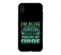 Carcasa para iPhone XS MAX Oboe Jugador Humor Oboísta Músico Viento Madera Doble Caña