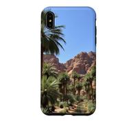 Carcasa para iPhone XS MAX Obra de Arte del Paisaje del palmeral del Oasis del cañón del Desierto