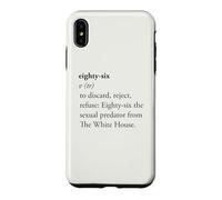 Carcasa para iPhone XS MAX Ochenta y Seis Diccionario Definición Activista Político Diseño