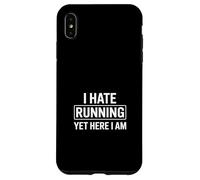 Carcasa para iPhone XS MAX Odio Correr Pero aquí Soy Gracioso Diciendo