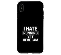 Carcasa para iPhone XS MAX Odio Correr Pero aquí Soy Gracioso Diciendo