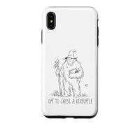 Carcasa para iPhone XS MAX Off To Cause A Kerfuffle Wizard Bigfoot Funny Sasquatch