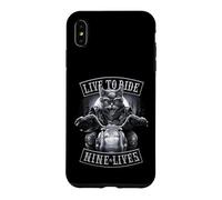 Carcasa para iPhone XS MAX Oficial Spiral Nine Lives Motorcycle Rider Gothic Fantasy