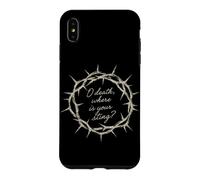 Carcasa para iPhone XS MAX Oh Muerte ¿Dónde está tu aguijón Escritura de fe Cristiana