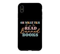 Carcasa para iPhone XS MAX Oh What Fun it is to Read Banned Books and Coffee Fight Evil
