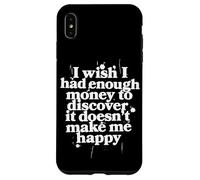 Carcasa para iPhone XS MAX Ojalá tuviera Suficiente Dinero Descubrir no Hace Feliz Meme