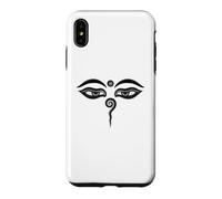 Carcasa para iPhone XS MAX Ojos de Buda Compasión Budismo Meditación Zen Religión