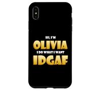 Carcasa para iPhone XS MAX Olivia Joke Idgaf Meme Cute Halloween Costume For Olivias