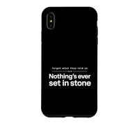 Carcasa para iPhone XS MAX Olvídate de lo Que te dijeron Que Nada está Escrito en Piedra