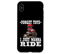 Carcasa para iPhone XS MAX Olvídate de los Juguetes Que Solo Quiero Montar, Moto de Cross para niños