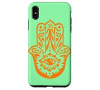 Carcasa para iPhone XS MAX Orange Hamsa Yoga Mediación