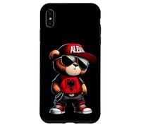Carcasa para iPhone XS MAX Oso de Peluche con Bandera de Albania Iliria albanesa Shqip