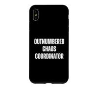 Carcasa para iPhone XS MAX Outnumbered Chaos Coordinator Mom Life Funny Parenting