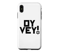 Carcasa para iPhone XS MAX Oy Vey Funny Jewish Yiddish Hombres Mujeres Niños, Hanukkah Holiday