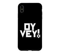 Carcasa para iPhone XS MAX Oy Vey Funny Jewish Yiddish, Hombres, Mujeres, niños, Hanukkah Holiday