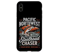 Carcasa para iPhone XS MAX Pacific Northwest Steelhead Chaser Fishing PNW Trout Angler
