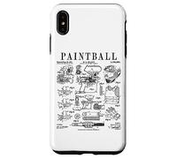Carcasa para iPhone XS MAX Paintball Paintball Paintballer Vintage Patente Print