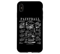 Carcasa para iPhone XS MAX Paintball Paintball Paintballer Vintage Patente Print