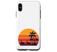 Carcasa para iPhone XS MAX Palmeras Gacelas Safari Sabana Puesta de Sol África Recuerdo