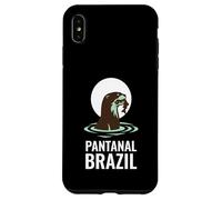 Carcasa para iPhone XS MAX Pantanal Brasil Nutria Gigante Atardecer Río