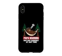 Carcasa para iPhone XS MAX Papa Bear Warning May Nap Suddenly At Any Time