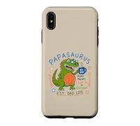 Carcasa para iPhone XS MAX Papasaurus Number One Dad Funny Dinosaur Rex Día del Padre