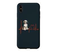 Carcasa para iPhone XS MAX Papipoo Dog Heartbeat ECG Mis Perros Son mis Cardio