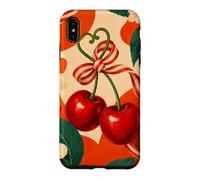 Carcasa para iPhone XS MAX Par de cerezos con Cinta y Flores