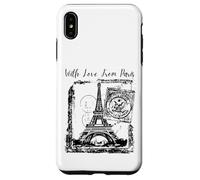 Carcasa para iPhone XS MAX Paris with Love from Paris France French Postcard