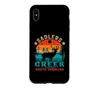 Carcasa para iPhone XS MAX Parque Estatal Sadlers Cr arolina del Sur, EE. UU., Puesta de Sol Retro