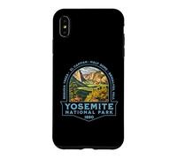 Carcasa para iPhone XS MAX Parque Nacional Yosemite California USA Retro Senderismo Camping