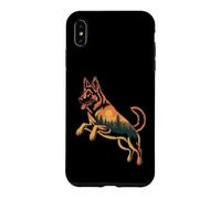 Carcasa para iPhone XS MAX Pastor Alemán Naturaleza Bosque Perros Pastor Alemán