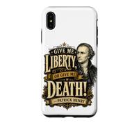 Carcasa para iPhone XS MAX Patrick Henry Give Me Liberty or Death Cita histórica