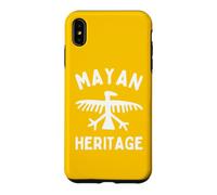 Carcasa para iPhone XS MAX Patrimonio Maya Pintura rupestre Pájaro Petroglifo México Yucatán