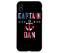 Carcasa para iPhone XS MAX Patriótico Capitán Dan Vintage Bandera de Estados Unidos 4 de Julio