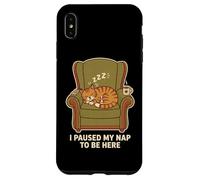 Carcasa para iPhone XS MAX Pause My Nap To Be Here Funny Cat Nap