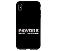 Carcasa para iPhone XS MAX PAWDRE Basset Hound Dad Dog Father