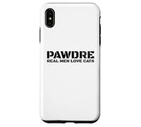 Carcasa para iPhone XS MAX PAWDRE, Real Men Love Cats. Feline Father Funny Cat Dad
