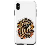 Carcasa para iPhone XS MAX Paz y Amor para Todos los Corazones pacíficos El Amor Nos UNE a Todos