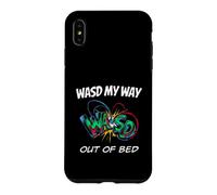 Carcasa para iPhone XS MAX PC Gamer WASD My Way out of Bed Funny Gaming