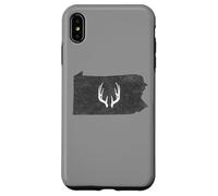Carcasa para iPhone XS MAX Pennsylvania PA Deer Hunting Shed Antlers Design