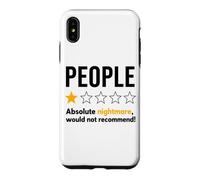 Carcasa para iPhone XS MAX People One Star Absolute Nightmare Would Not Recommend