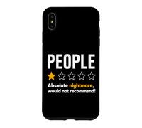 Carcasa para iPhone XS MAX People One Star Rating Absolute Nightmare Graphic T-Shirt