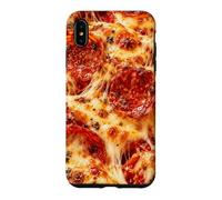 Carcasa para iPhone XS MAX Pepperoni Pizza Queso derretido Amantes de la Comida Pizzería Fans