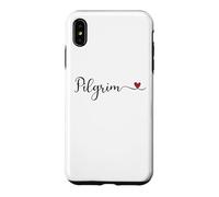 Carcasa para iPhone XS MAX Peregrino Tipografía Corazón Regalo de Acción de Gracias